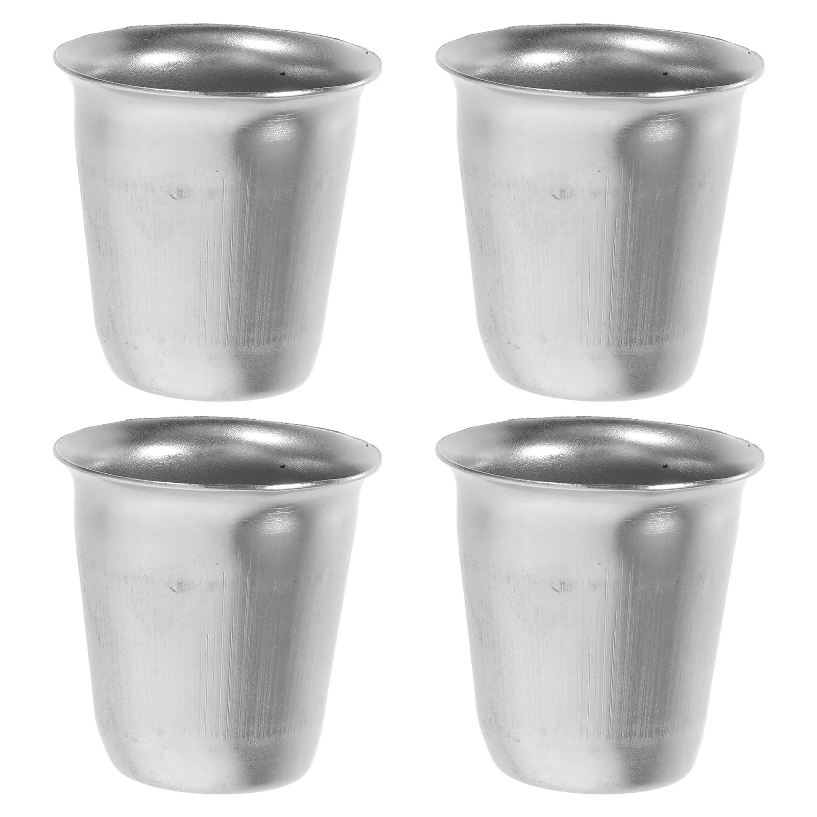 4Pcs Stainless Steel Communion Cup Wine Goblet Chalice Goblet for Church Altar Liturgy Catholic Mass Orthodox Service Prayer