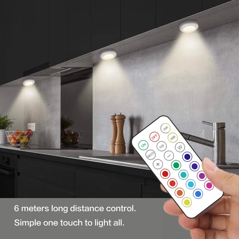 13 Colors Wireless Remote Control Dimming Night Light Multi-Functional Colorful Atmosphere Light Cabinet Light Corridor Light