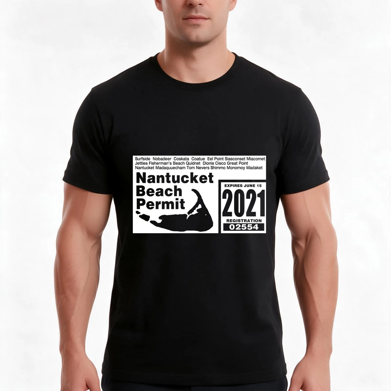 Nantucket overland permit T-Shirt Summer Casual Cotton Tee Oversized Streetwear Tops Vintage Graphic Print Unisex Men Women
