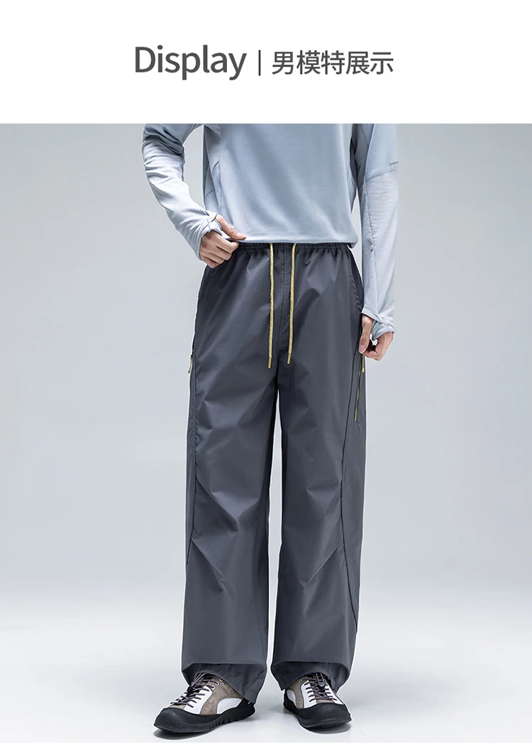 Unisex Teflon Wasserdichte Softshell-Hose - Fluoridfreie, wasserabweisende, schnelltrocknende Wanderhose mit Reißverschlusstaschen – Detail 6