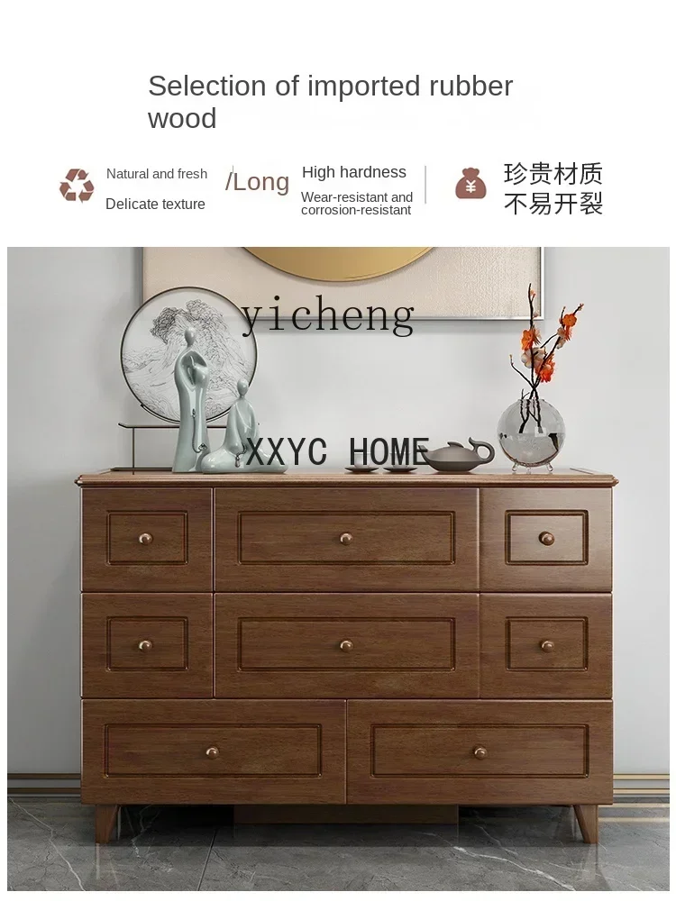 

Solid Wood Chest of Drawers Bedroom Modern Simple Storage TV Cabinet Large Capacity Drawer
