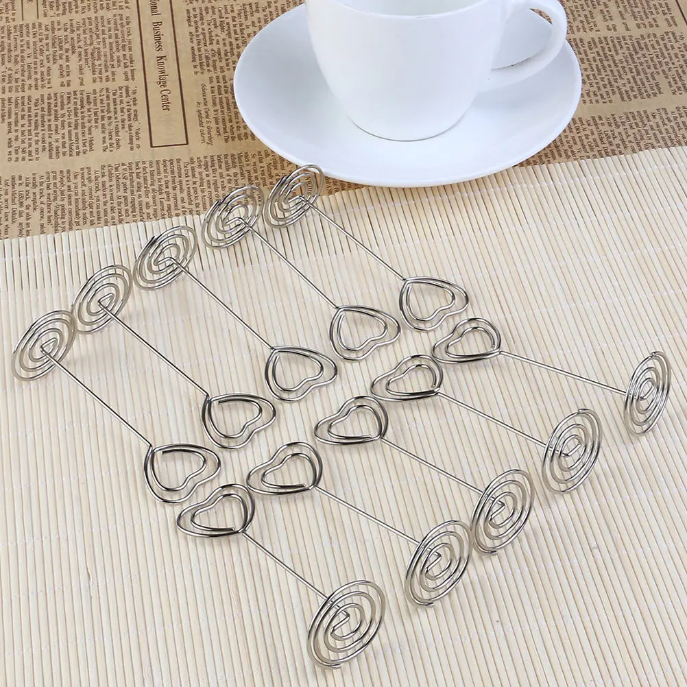 20Pcs Delicate Reusable Picture Holder Desktop Memo Clip Set for Office Home Hotel Decoration Convenient Party Supplies