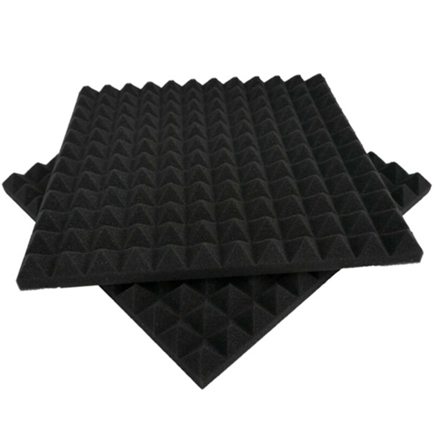 A36T-12 Pcs Acoustic Panels Foam Board Studio Sound-Absorbing Firewall Wedge Tiles Helps Reduce Echo And Unnecessary Noise