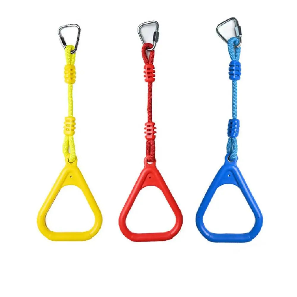 Colgar parque infantil interior, Kit de juegos al aire libre, cuerda, accesorios de anillo de escalada PP, barras de columpio de mono de Color aleatorio para niños