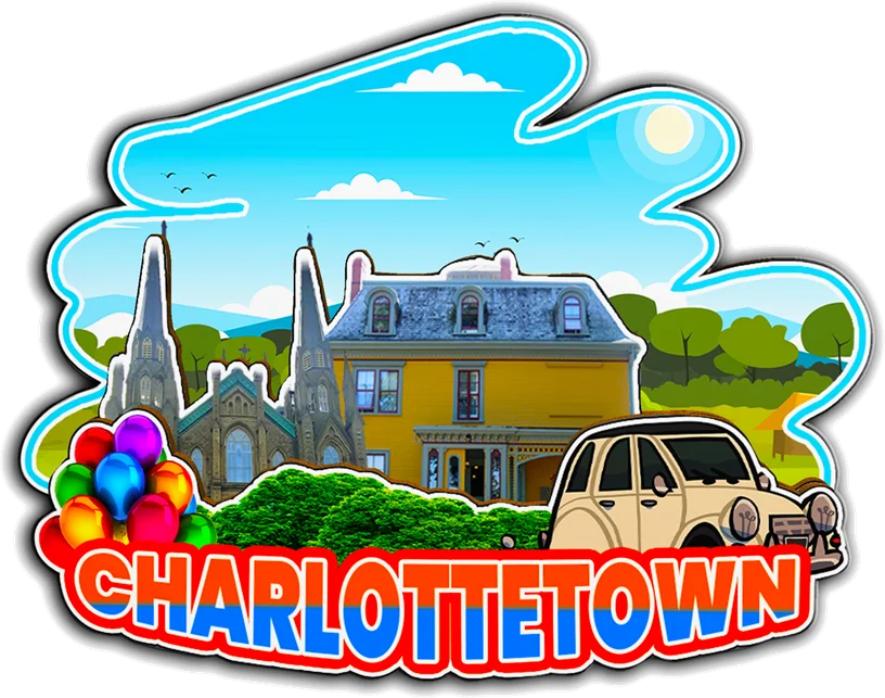 Decorative Magnets for Souris Cavendish Summerside Charlottetown Borden-Carleton Prince Edward Windsor Canada City Landmark