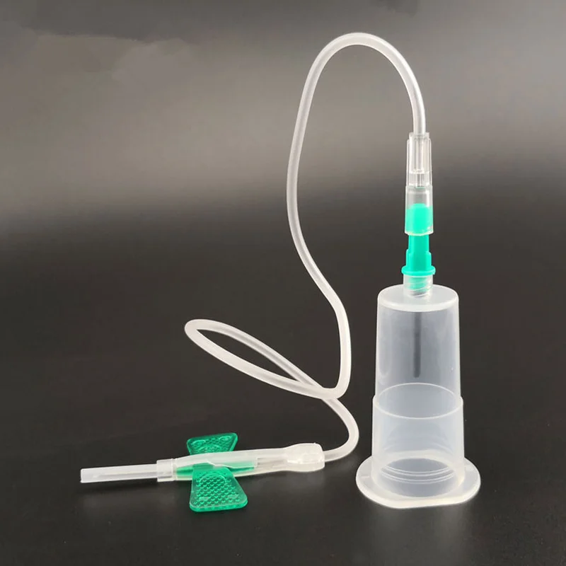 50set/lot Disposable Safety Vacuum Blood Collection Set，Butterfly Needle With Holder，Scalp Vein Set Pet Medical