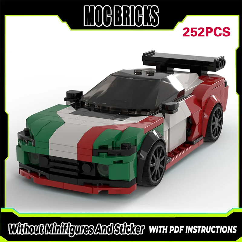 

Модель гоночного автомобиля Speed Racing Car MOC, конструктор GT3, модульный технологичный набор для сборки, подарок на праздник, детский игровой набор