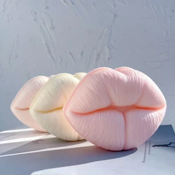 Hot Lip Silicone Candle Mold Facial Features Mouth Aroma Wax Mould Lips Candles Silicone Mold