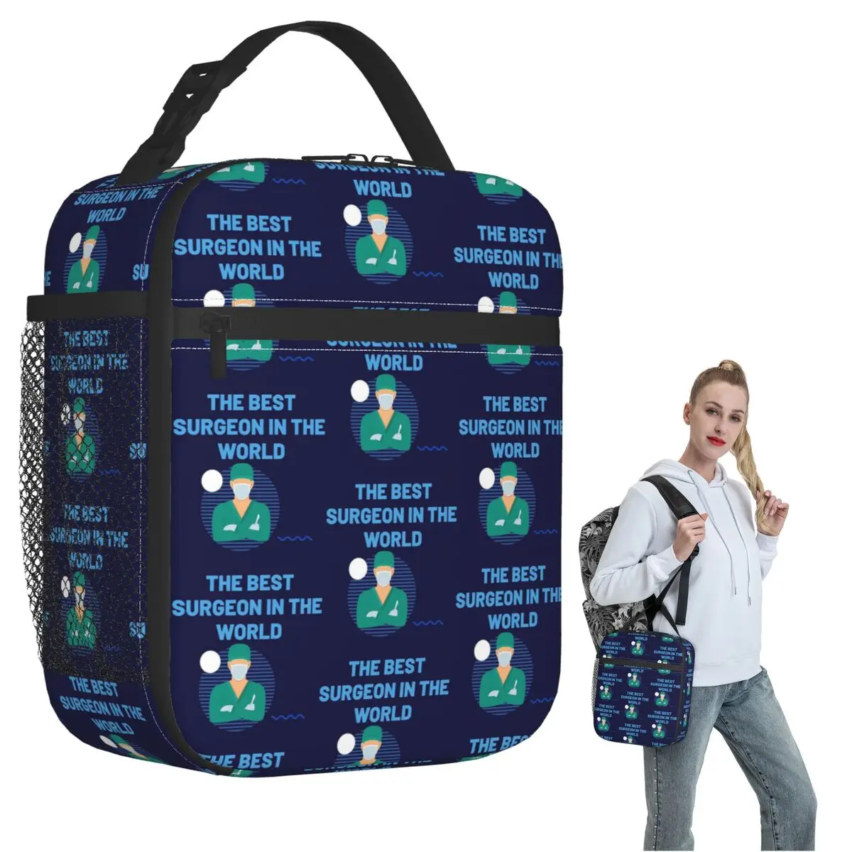 

The Best Surgeon In The World Insulated Lunch Bag for Women Children Leakproof Food Boxes Thermal Lunch Box Tote