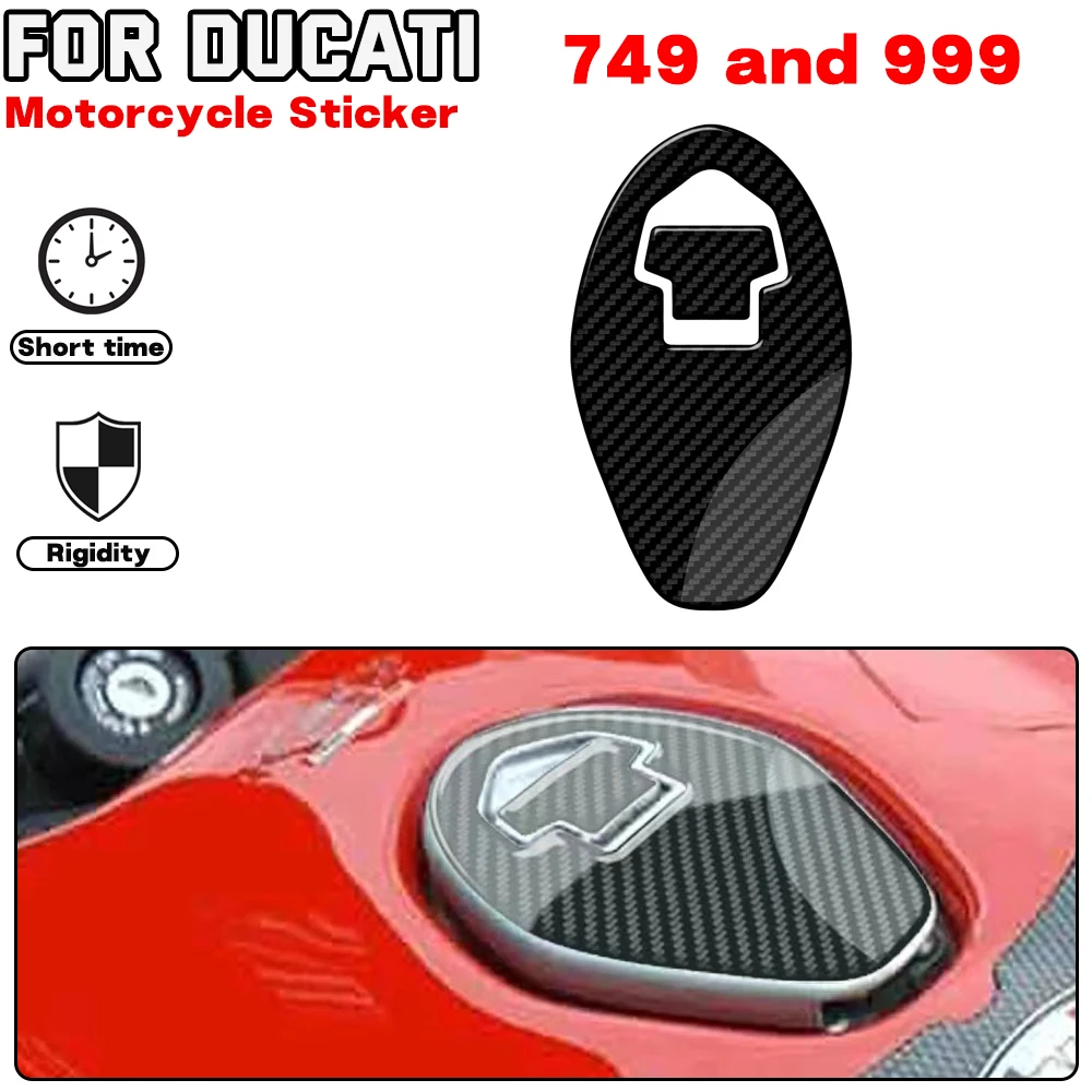 

For DUCATI 749 and 999 Motorcycle Gas Fuel Cap Cover Decal Protection Stickers Carbon-look Transparent