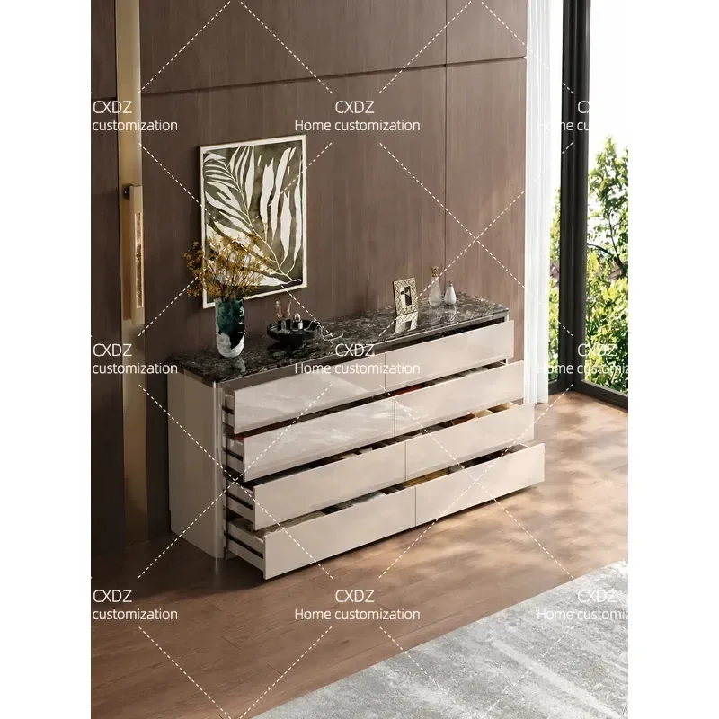 Italian light luxury products floor-to-ceiling display cabinet display cabinet high-end eight-bucket cabinet bedroom wall