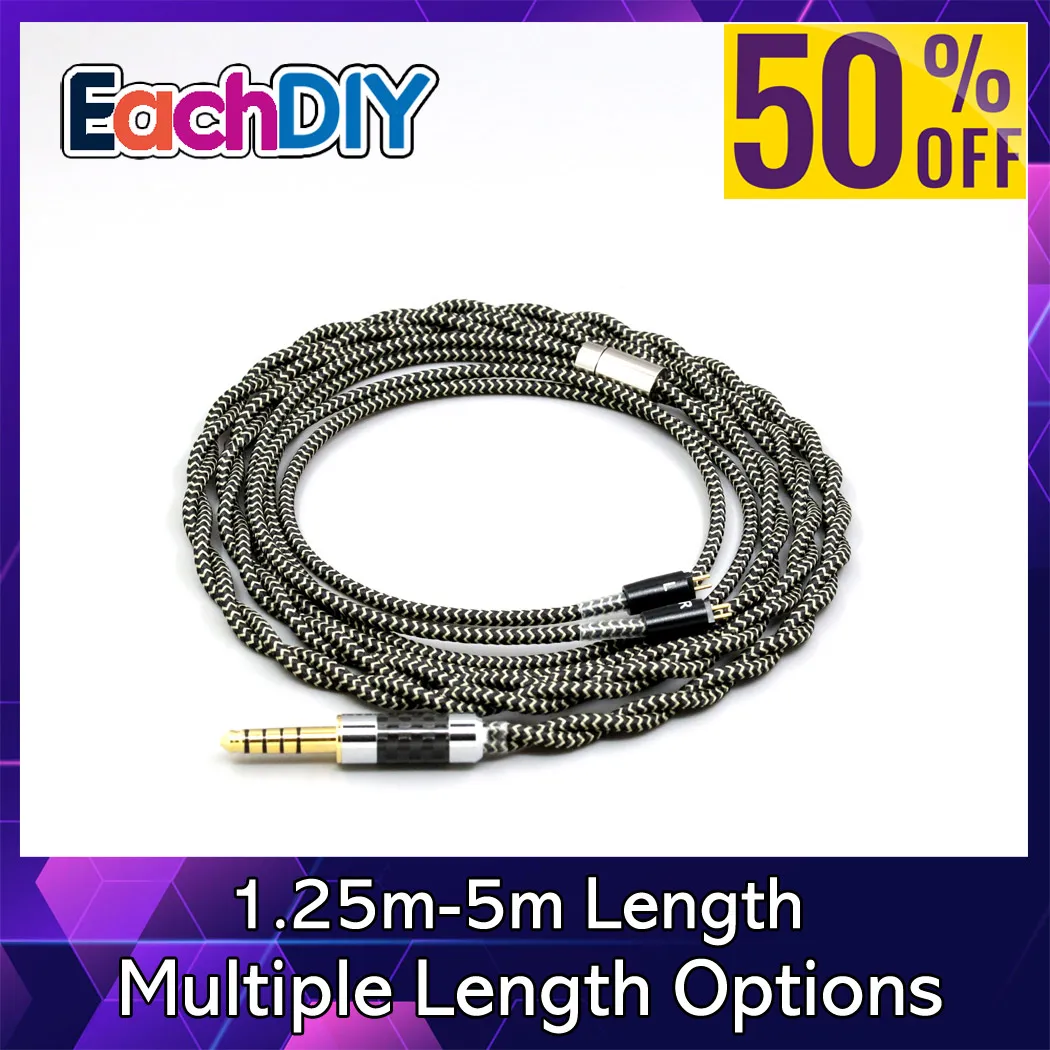 Câble à manchon tressé pour écouteurs Litz OFC, 2 c?urs, 2.8mm, pour MoonDrop METEOR HARMON RAYS illustrieux Simgot Ea1000 EW200 LN008982 Câble à manchon tressé pour écouteurs Litz OFC, 2 c?urs, 2.8mm, pour MoonDrop METEOR HARMON RAYS illustrieux Simgot Ea1000 EW200 LN008982