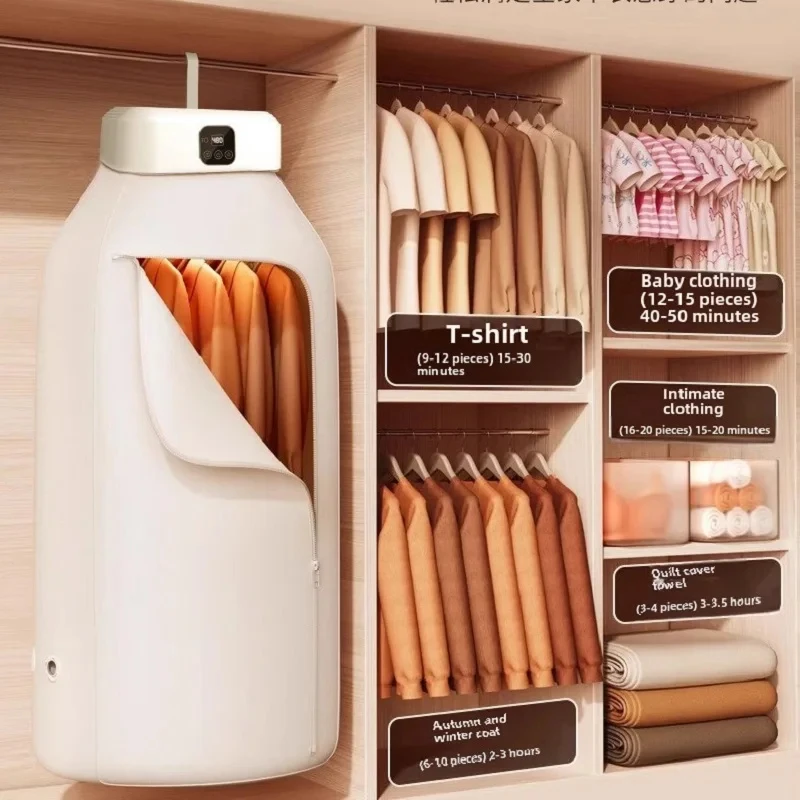 seche-linge-portable-mini-avec-rotation-a-360-degres-°-seche-linge-pliable-a-sechage-complet-a-air-chaud-pour-sous-vetements-et-chaussettes