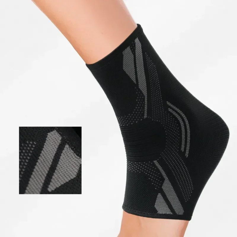 1pc Sports Ankle Support Compression Nylon Ankle Protector Elastic Knitted Breathable Bootabll Basketball Protective Ankle Brace