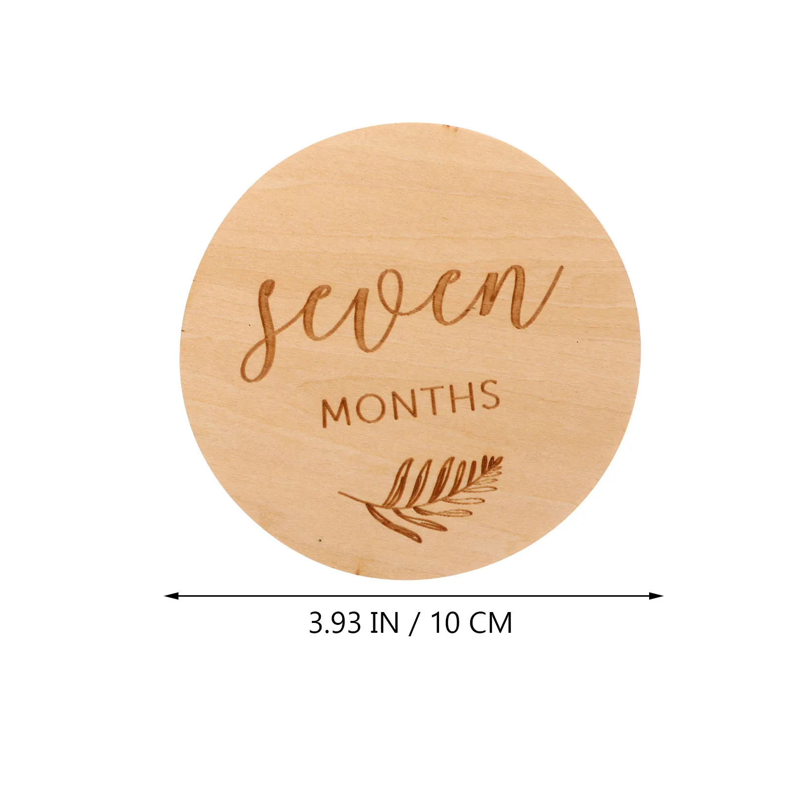 

12Pcs Baby Cards Wooden Growth Memory Discs for Newborn Monthly Photo Keepsake Double Sided Infant Wood Cards