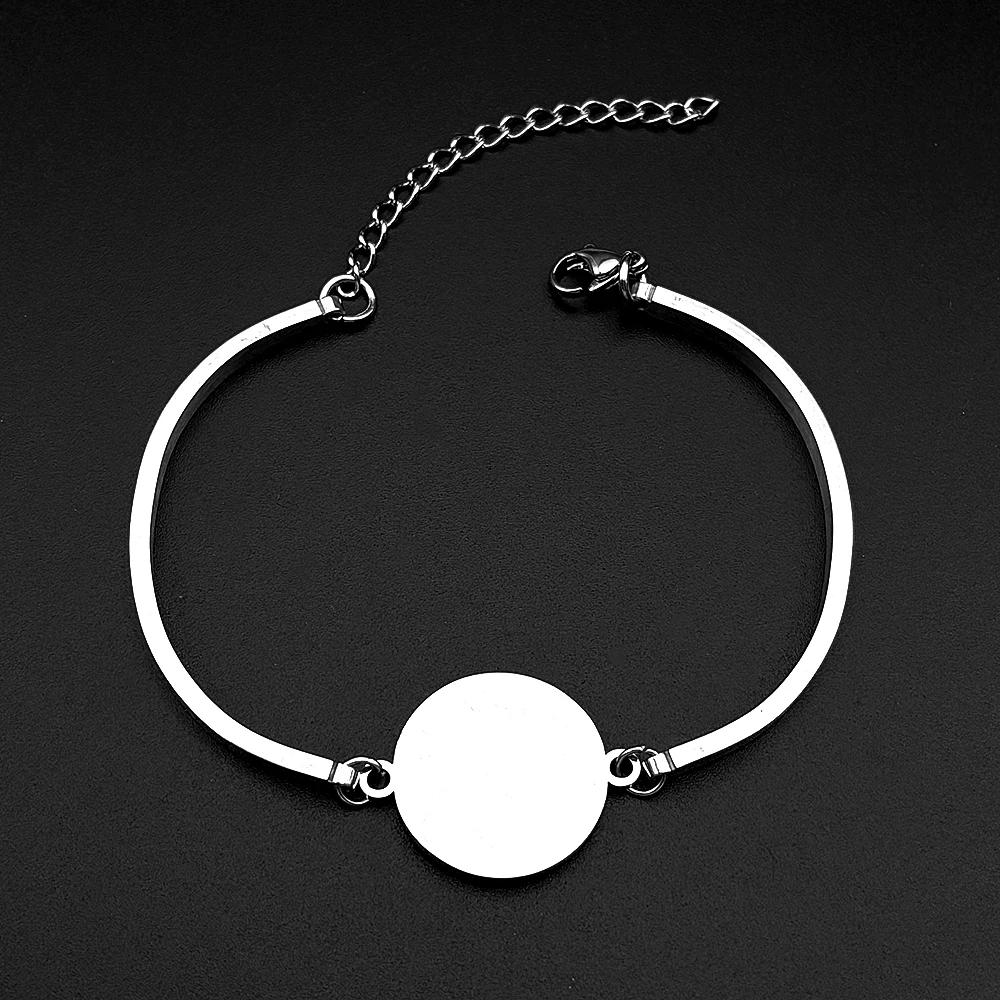 Seven Archangels Stainless Steel Bracelet for Women Men Seal of Solomon Talisman Christian Adjustable Hand Chain Jewelry Gift