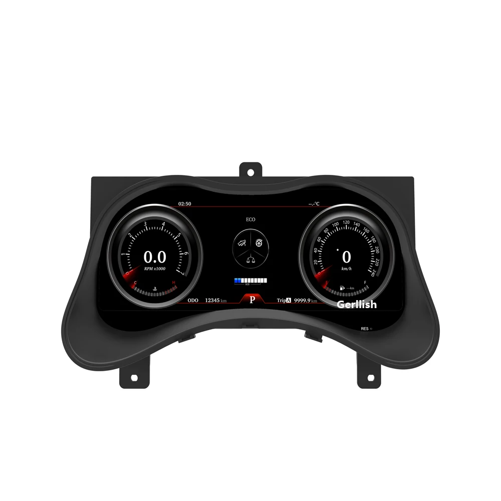 LCD Android Digital Oil Pressure Gauge Voltmeter Water Temp Meter For Infiniti Q70 2012-2017  Cluster  Dashboard