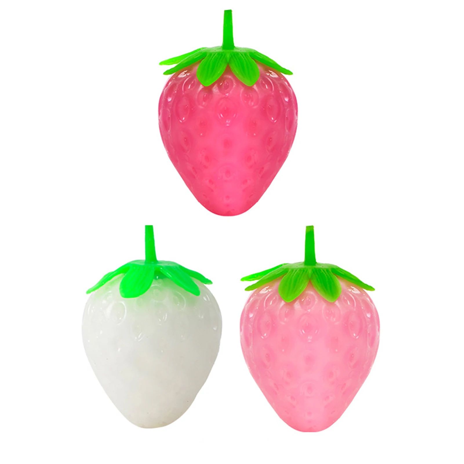 

Funny Strawberry Anti-stress Squeeze Toys Safe and Non-toxic Novelty Decompression Toys for Kids Adults Anxiety Stress Relief