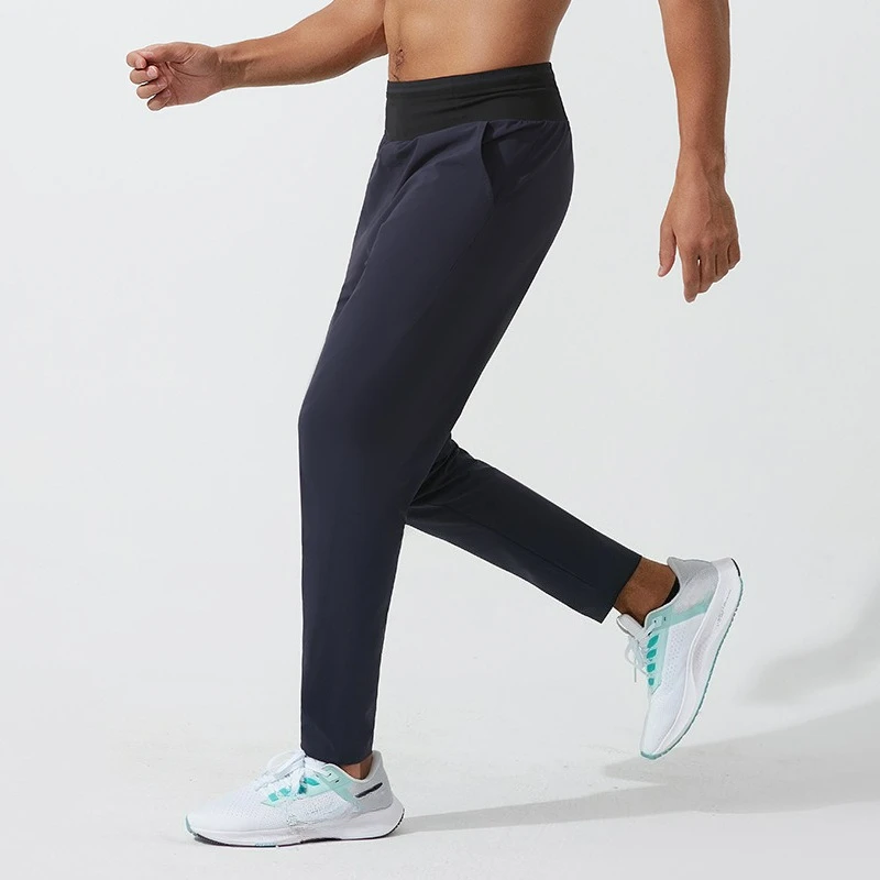 

Men's High Waisted Sports Pants Jogging Speed Drying Fitness Running Marathon Training Pants Outdoor Casual Sports Pants