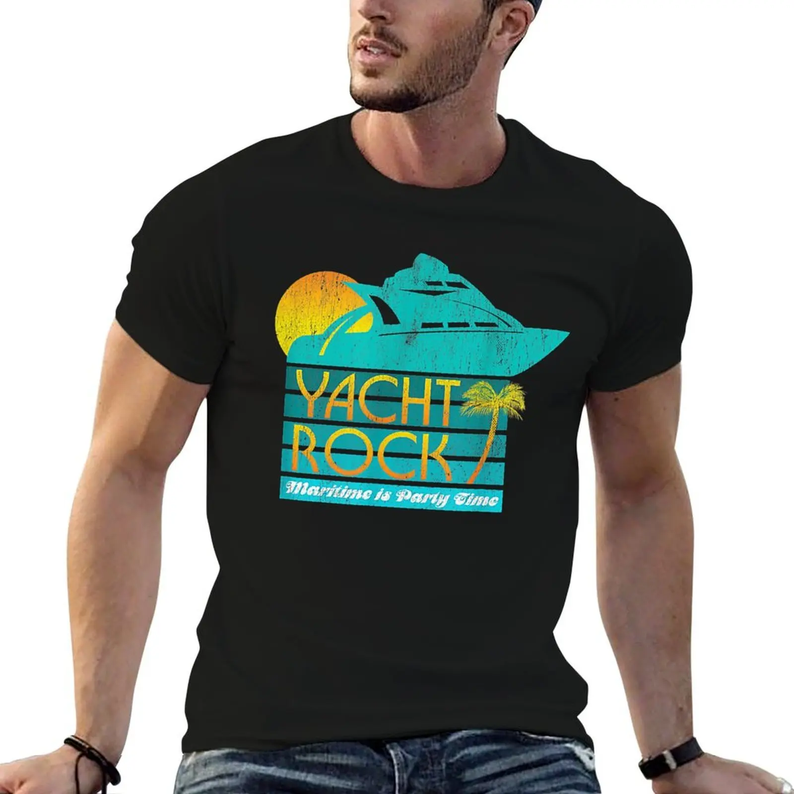 Yacht Rock Party Boat T-Shirt cheap stuff Funny t-shirt men t shirt