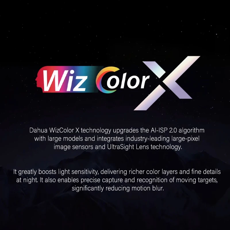 Dahua WizColor X 4MP WizSense Full Color Network Camera Built-in Dual Mic AI-ISP 2.0 Super AI Coding 2K IPC-HDW2449TH-S-PROX New - view 2