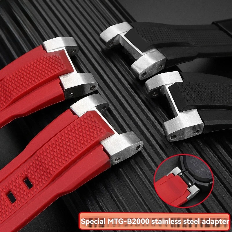 mtg-b2000Resin Silicone Strap for Casio G-SHOCK MTG-B2000 Phoenix Series, Men's Shockproof Watch Band Replacement Accessories