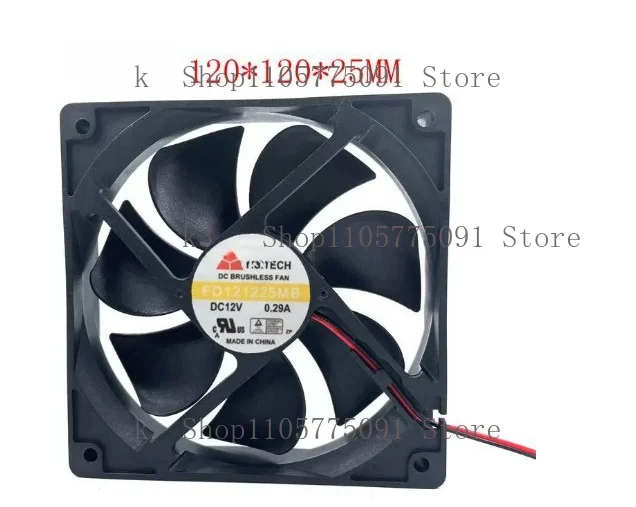 For Y.S.TECH 12025 FD121225MB DC12V 0.29A 12CM double ball cooling fan