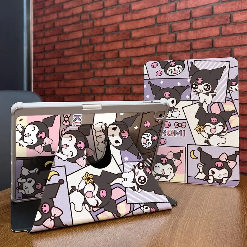 

Kawaii Kitty Ipad Tablet Case with Pen Slot for 2025 A16 11th Pro 21 22 11in Case 10th Gen 10.9in 9th 10.2in Kuromi Acrylic Case
