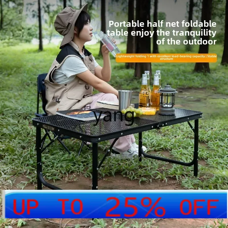 Lmm outdoor folding table portable sketch fishing table ultra-light double-sided table