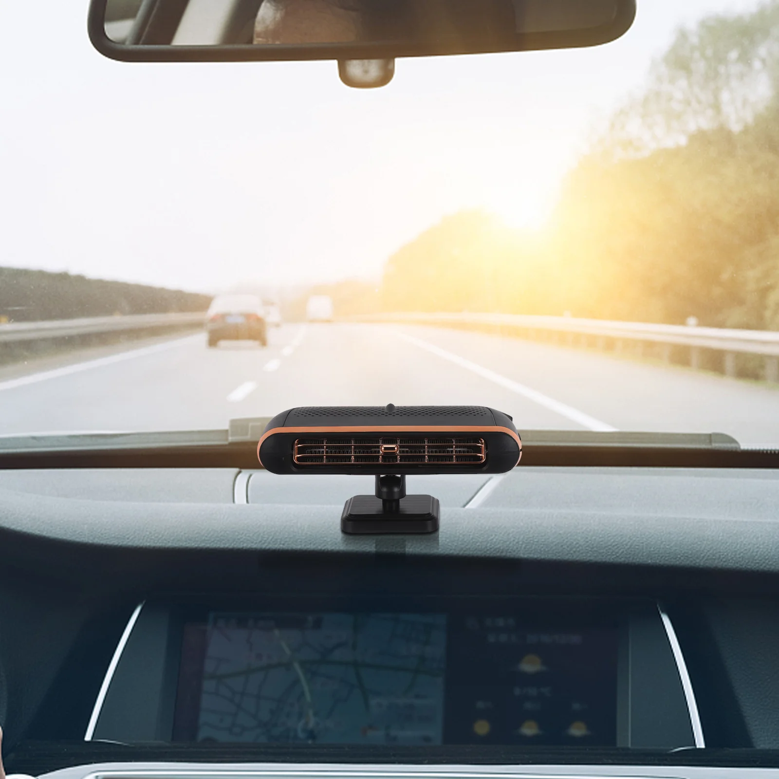 سخان السيارة مزيل الصقيع المحمولة الكهربائية الزجاج الأمامي مزيل الضباب التدفئة السريعة مكافحة الضباب السيارات نافذة دييسر داش سخان لسيارة Suv #1