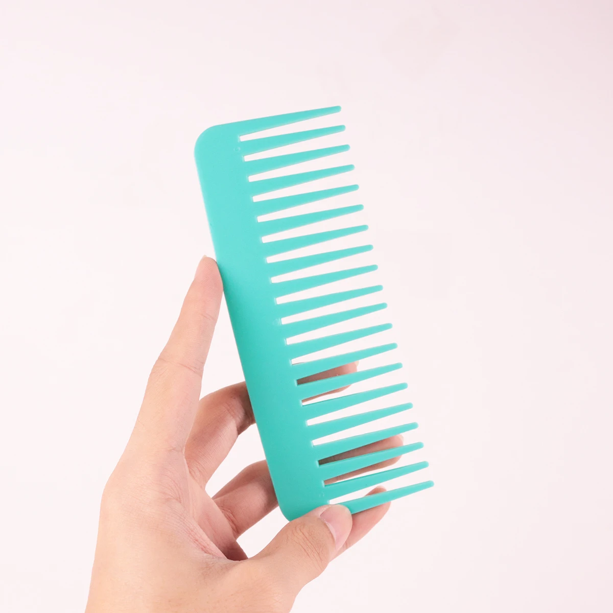1pc professional wide tooth hair comb, anti-static long tooth and wide tooth salon hair comb, special for real hair wigs