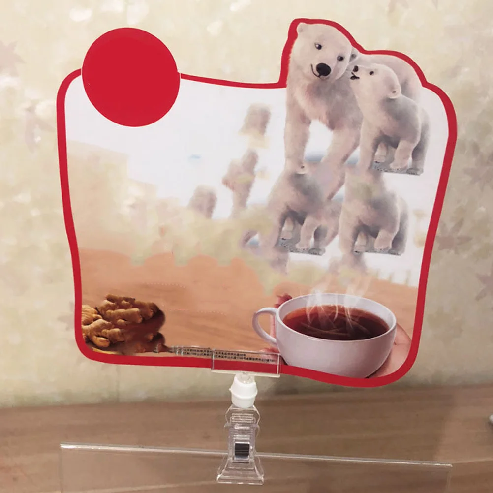 

8pcs Rotatable Sign Holder Clips Swivel Price Tag Holders Plastic Merchandise Display Clips For Supermarket Retail Store