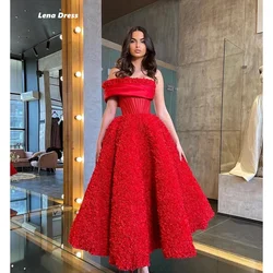 Lena Evening Dresses Woman Elegant Party Dresses for Women 2024 Red One Shoulder Lace Line A Simple and Elegant Formal Dress