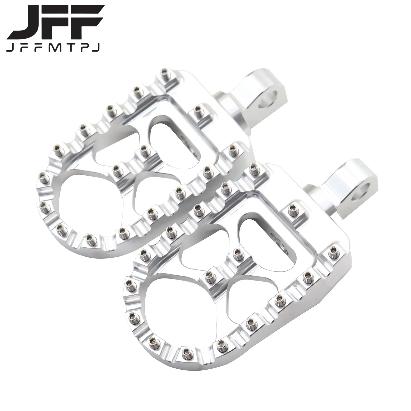 Motorcycle Foot Pegs MX Wide Fat Footrests Pedals W/Shifter Pegs For Harley Sportster XL 883 1200 Dyna Street Bob Bobber Custom view 2