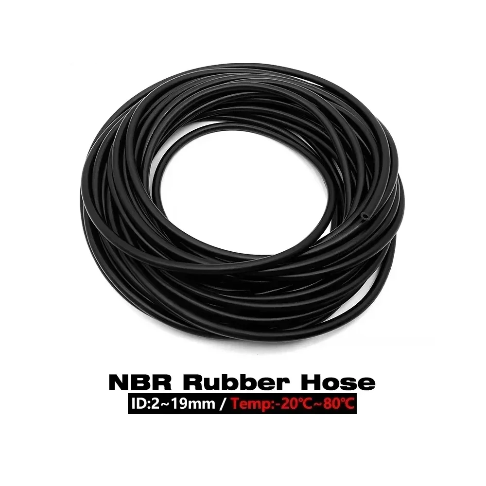 1 Meter 4~31MM Black Multi Size NBR Nitrile Rubber Hose Oil Resistant Rubber Sleeve Inner Diameter 4/5/6/10/16/18/20/25/31MM