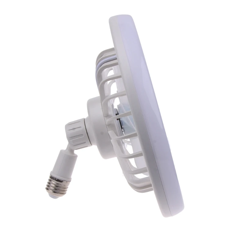 مروحة سقف مزودة بمصباح LED ، 3-Blade E27 مصباح رأس فلوش مع جهاز تحكم عن بعد ، سطوع ضوء سرعة الرياح قابل للتعديل