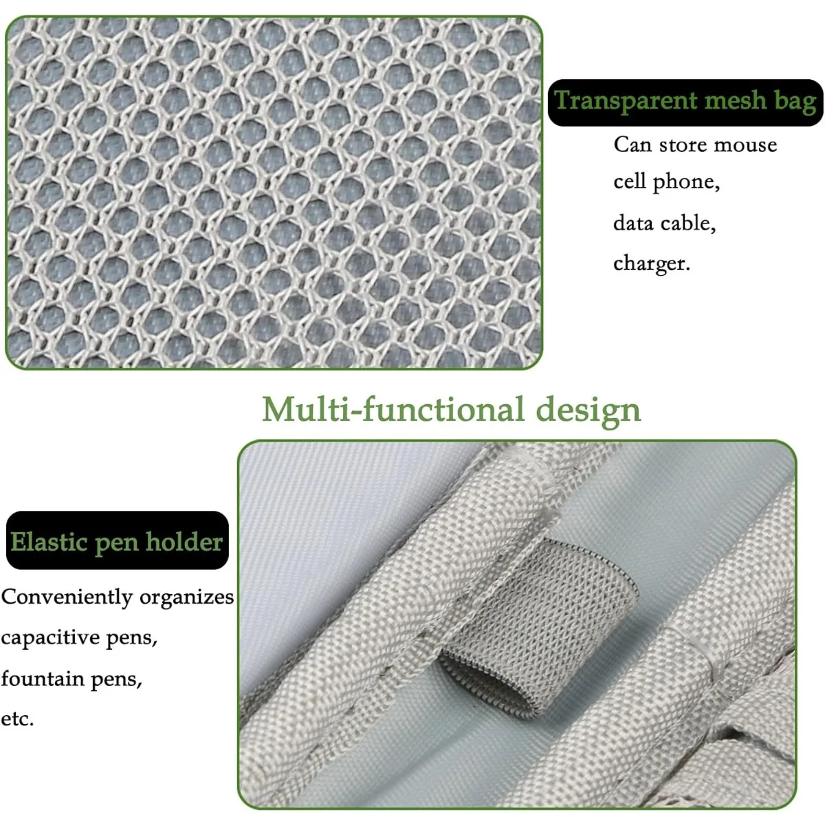 iPad Pro 12.9インチ スリーブケース、iPad Pro 13インチ(M4)、iPad Air 13インチ(M2)、Surface Pro 9/8、12.4インチ Galaxy Tab S8+/S9+用タブレットバッグ