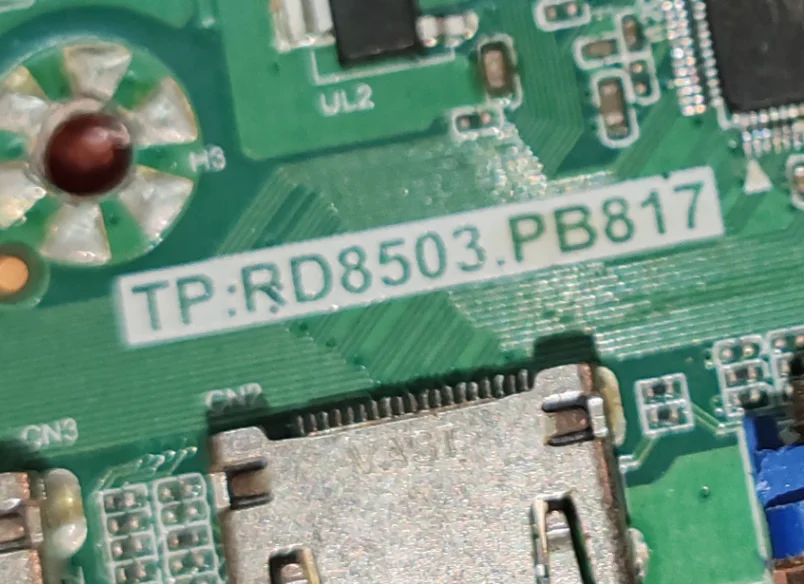 TP.RD8503.PB817 اللوحة الأم للتلفزيون LED ثلاثة في واحد، تم اختبارها، صورة مادية لـ 30--40 فولت lc320dx9-sla9 48 وات