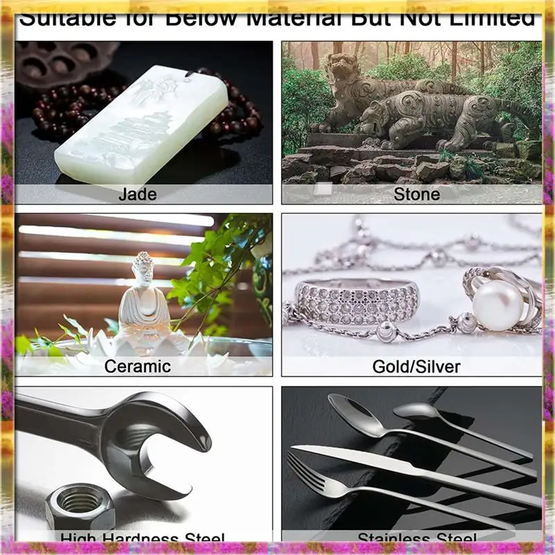 Set Ukiran Batu, 48 Buah Mata Bor Berlian Untuk Batu, Kaca, Keramik, Alat Putar Dremel (4Mm 5Mm 6Mm 8Mm 10Mm 12Mm)