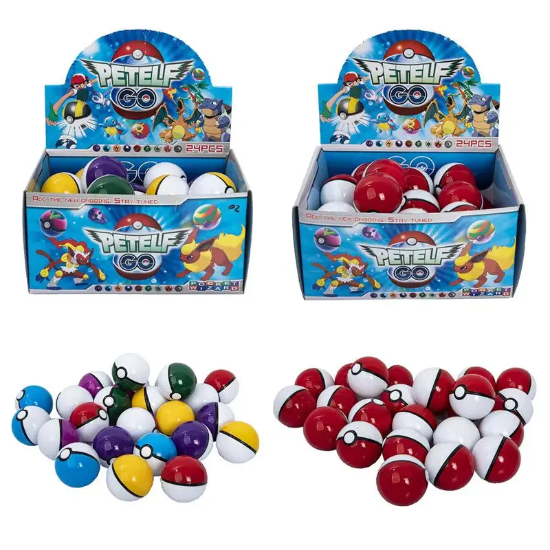 Neues Pokemon Pokeball 24-teiliges Set 5cm Anime-Figur Pikachu Taschenmonster Elf Niedliches Sammelspielzeug Geburtstagsgeschenk