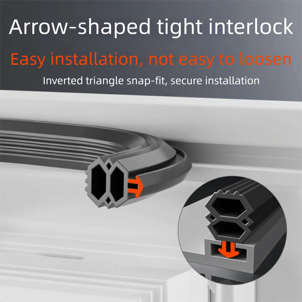 

Новая уплотнительная лента для двери из ТПЭ, двусторонняя морозостойкая изоляционная лента, дизайн слота для карт, гибкая ветрозащитная лента, уплотнение окна