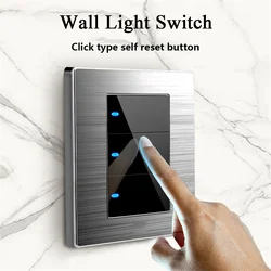 Aubess Smart Light Switch 86 Type 13A UK With LED Light Touch Wall Panels 1/2/3gang 1/2way Smart Home Home Assistant