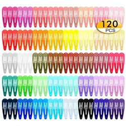 120/80/60Pcs Colorful BB Hair Clips for Girls Water Drop Shape Hairpin Princess Barrette Simple Snap Clip Girls Hair Accessories