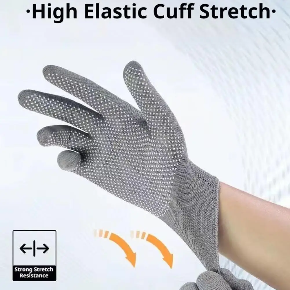 10 Paar rutschfeste Arbeitshandschuhe aus Nylon, atmungsaktiv, mit PVC-Punkten auf der Handfläche, Sicherheitsschutzhandschuhe für die Gartenarbeit, Lagerreinigung – Detail 5