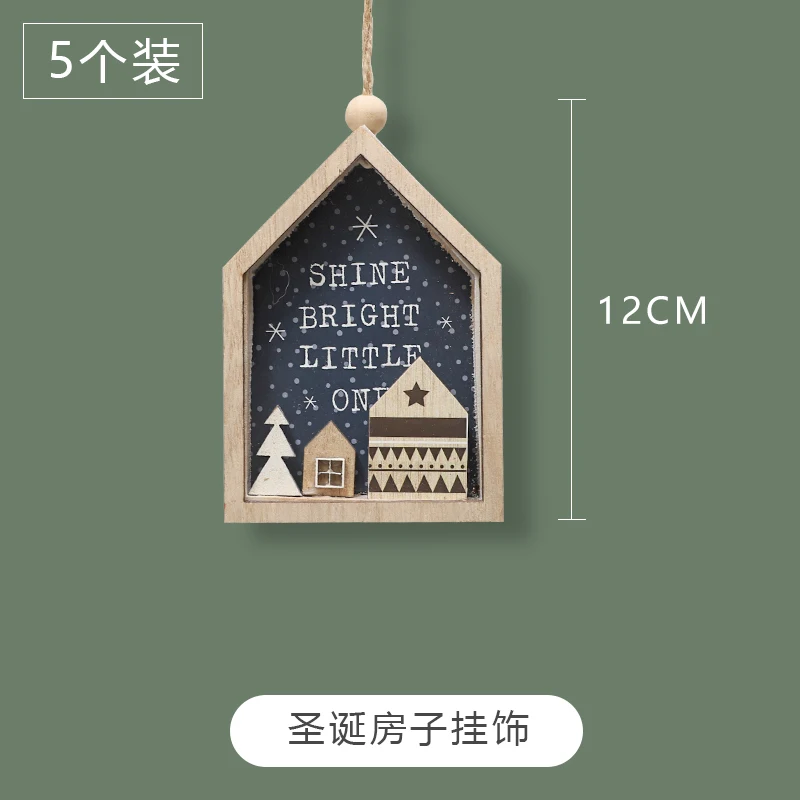 Christmas decorations tree DIY accessories, pendants, scene arrangement, props, gifts, material five packs