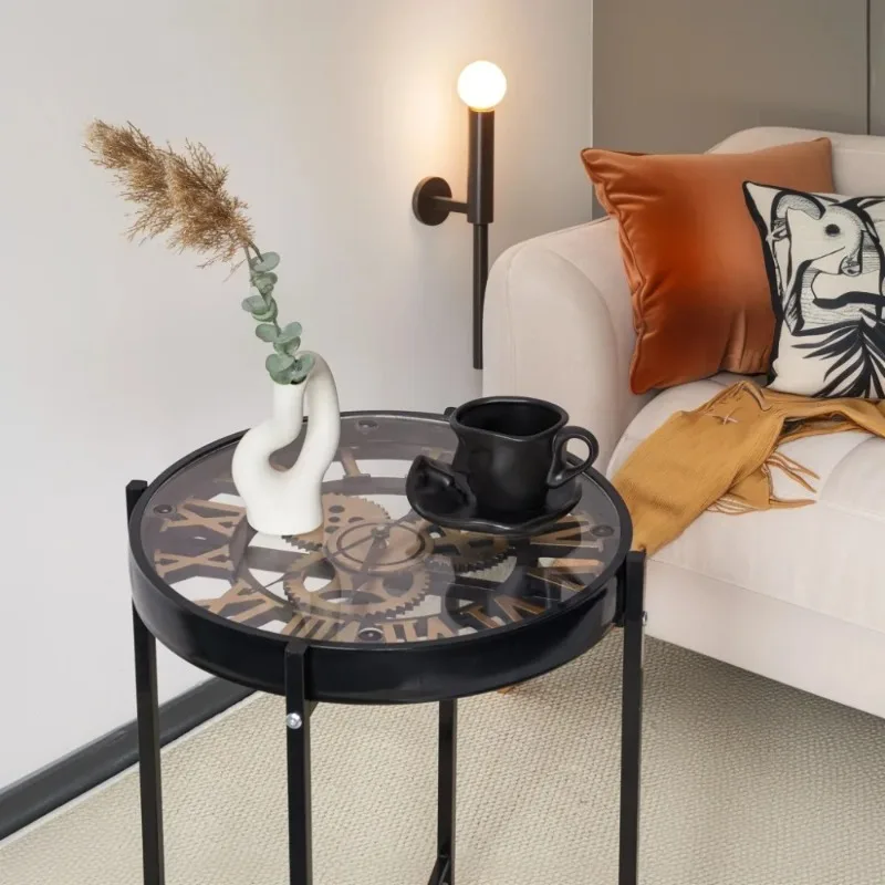 طاولة قابلة للإزالة طاولة غرفة المعيشة طاولات القهوة مكتب الجانب Pliante أريكة صغيرة مساعدة صالة الأثاث مركز الشاي القهوة الصغيرة #5