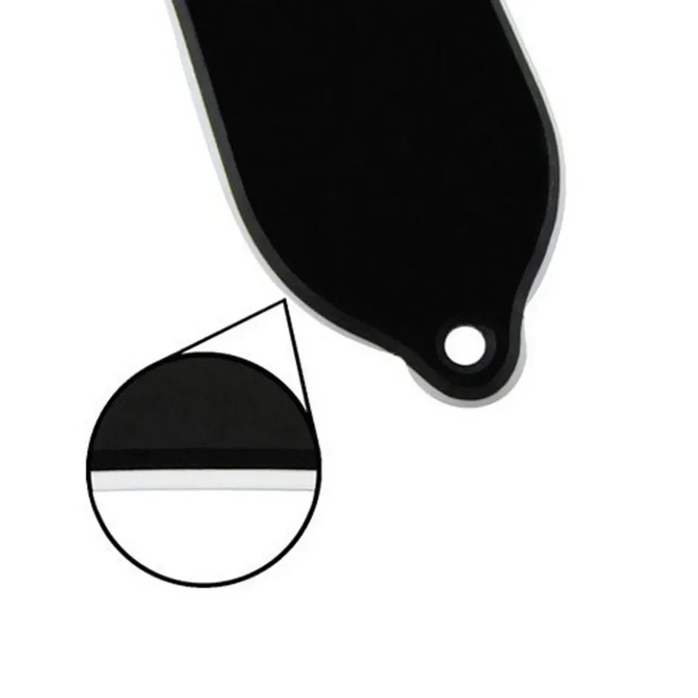 2-Ply Plain Black Bell Head Shaped Truss Rod Cover For Les Paul Electric Guitar Bass Parts Accessories Protection Tool Part