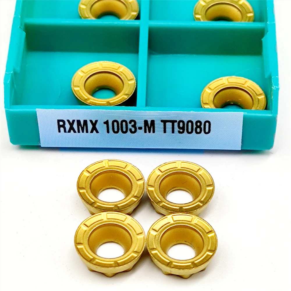 

RXMX1003 TT9080 Carbide Inserts for Aluminum CNC Milling Cutter Lathe Turning Tools 10PCS RXMX 1003 M TT 9080 Metal Blades