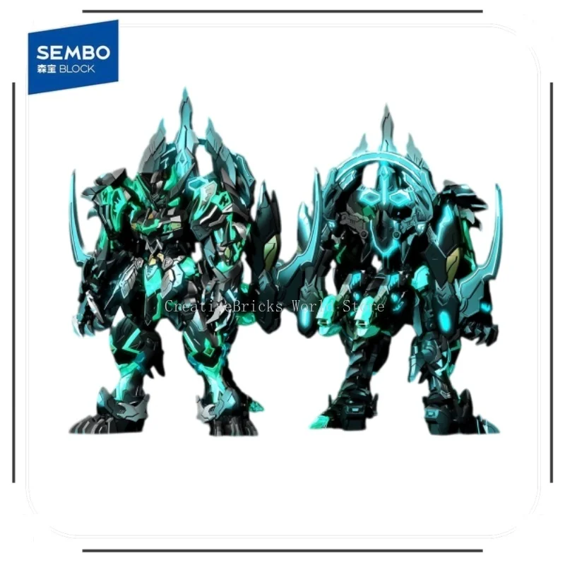 New Sembo Azure Dragon White Tiger Limited Edition Building Blocks Set Assemble Model Ornament Toy Birthday Christmas Gift