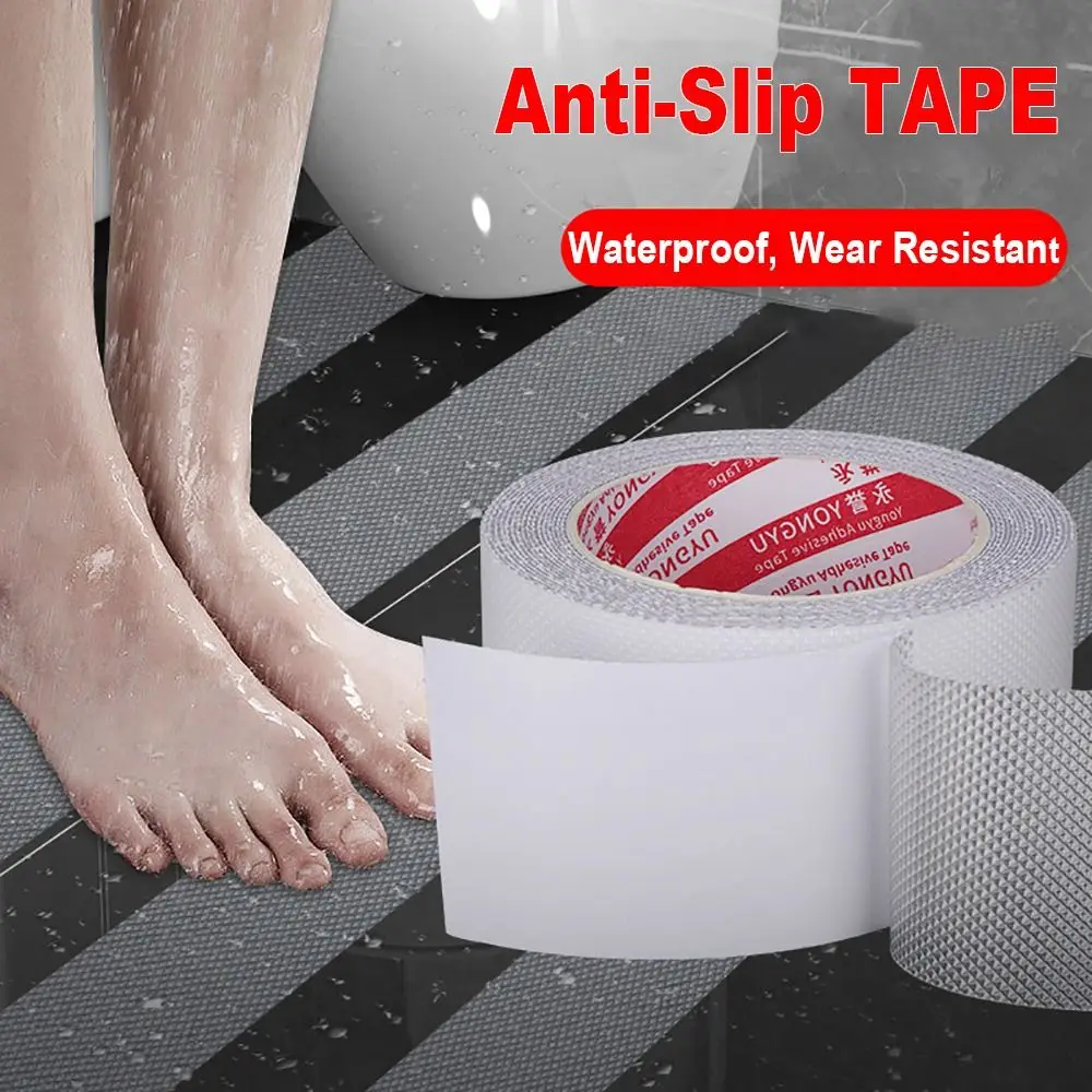 5m/Roll PEVA Tape Anti-slip Transparent Stair Floor Sticker Bathroom Kitchen Waterproof Wear Resistance Strong Adhesive Tape